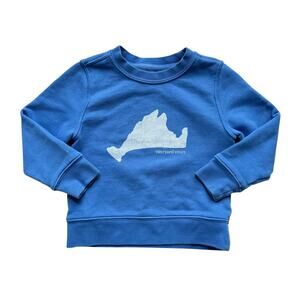 Vineyard Vines Martha's Vineyard Island Pullover Crew Sweatshirt Size 2